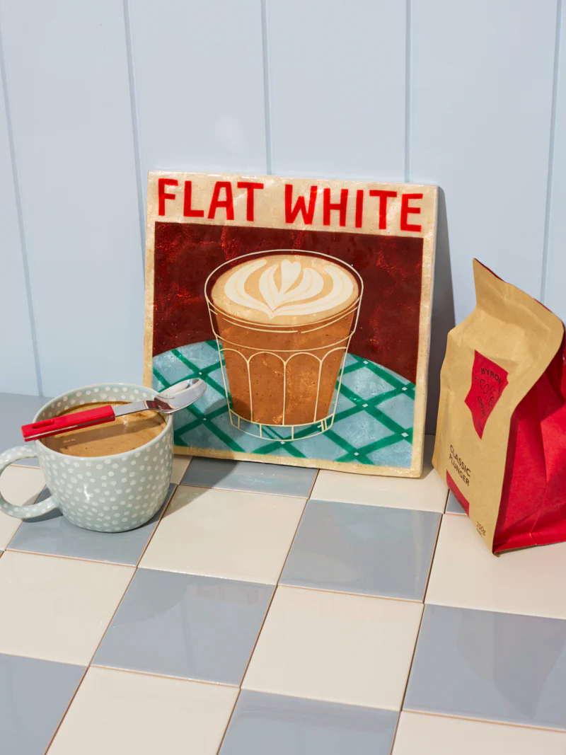 BARISTA WALL ART FLAT WHITE - Image 2