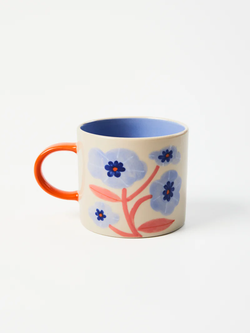 BLOOMIE BLUE FLOWER MUG - Image 3
