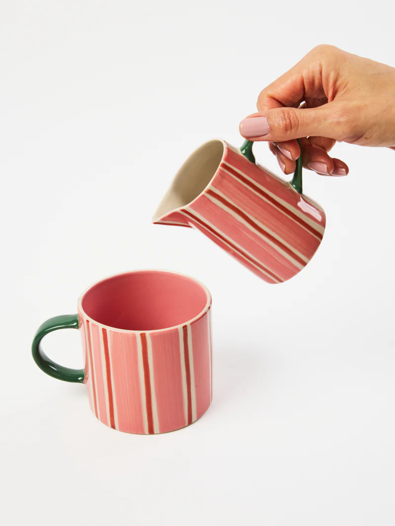 BLOOMIE PINK STRIPE MUG - Image 4