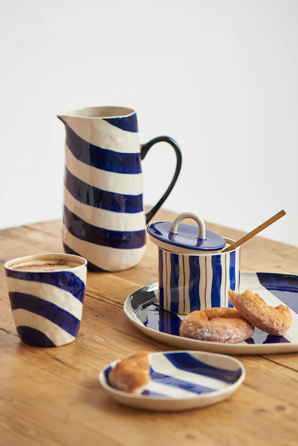 CABANA STRIPE PLATTER BLUE - Image 3