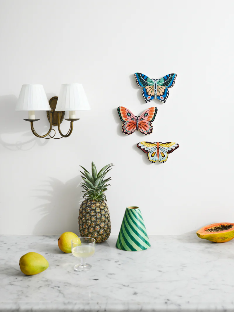 CANOPY BUTTERFLY BLUE GREEN WALL ART - Image 2