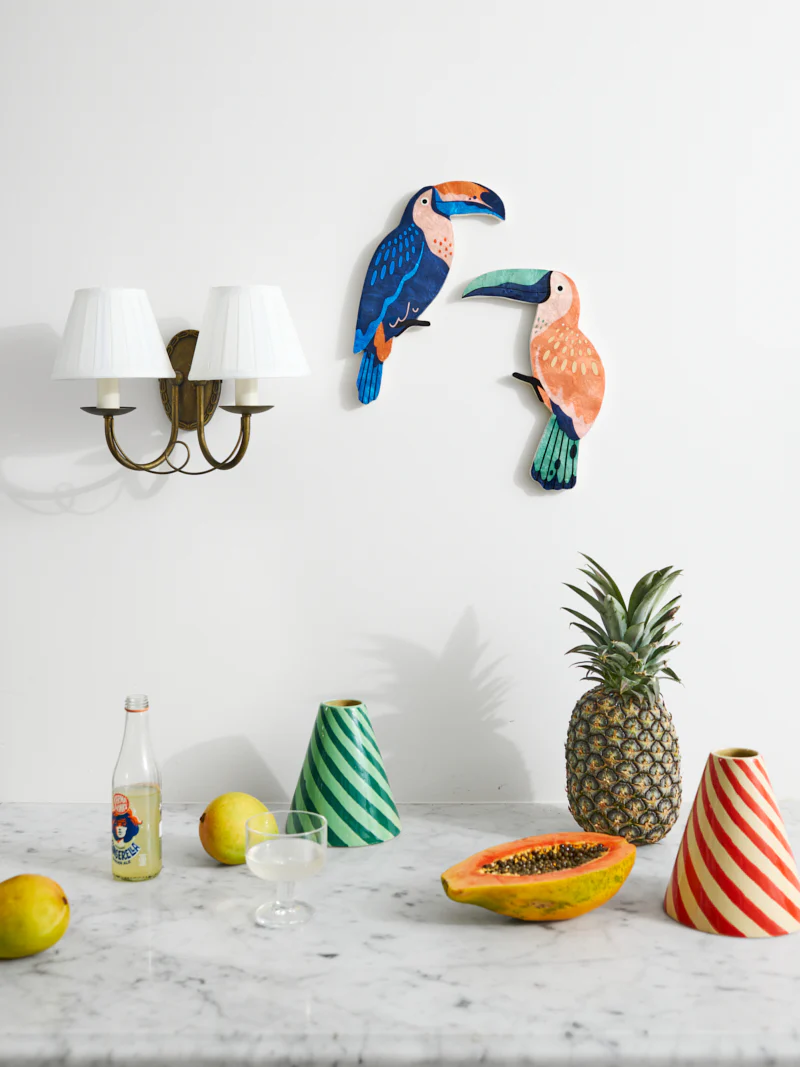 CANOPY TOUCAN PEACH WALL ART - Image 3