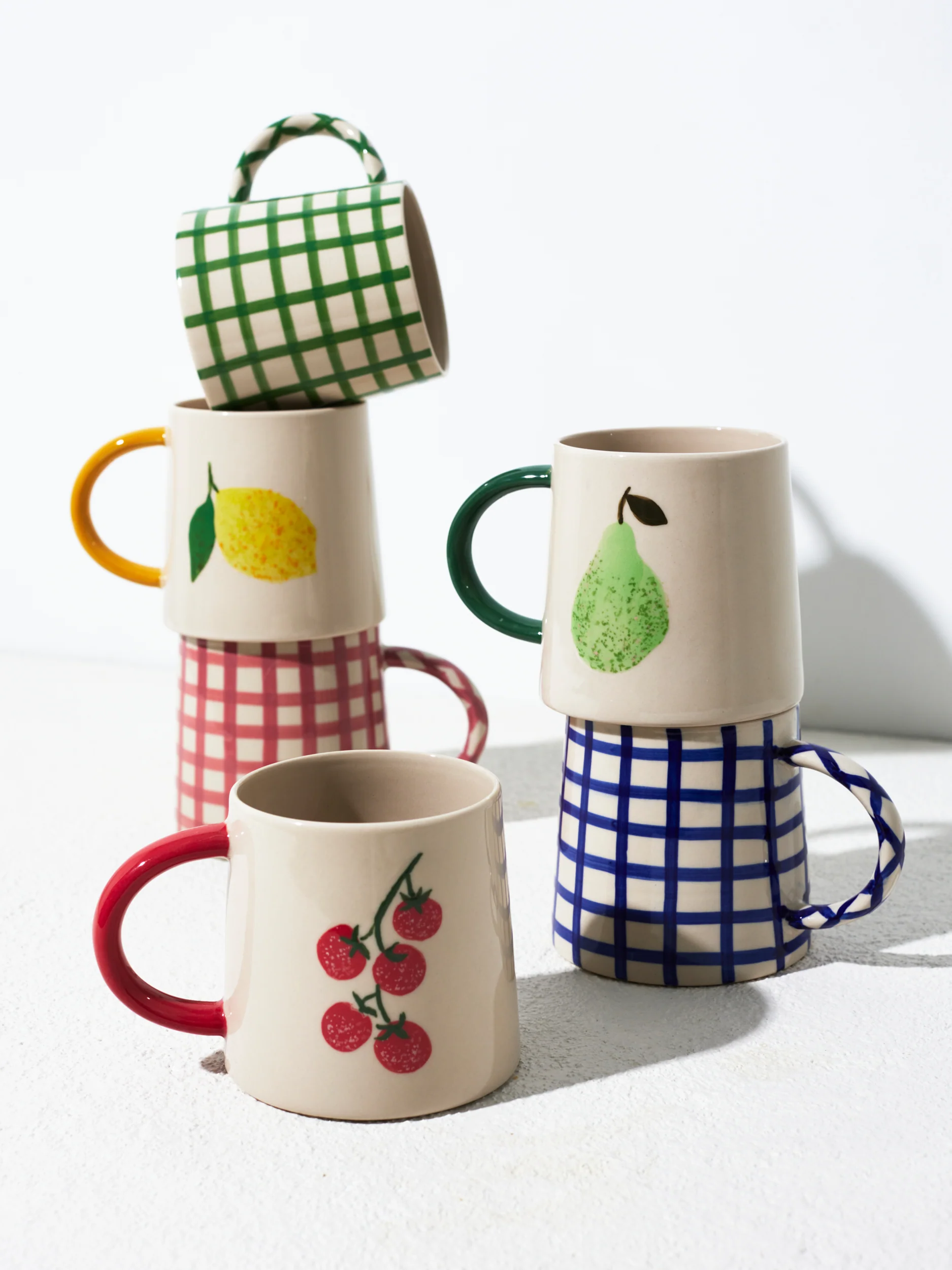LARDER CHECK MUG PINK - Image 2