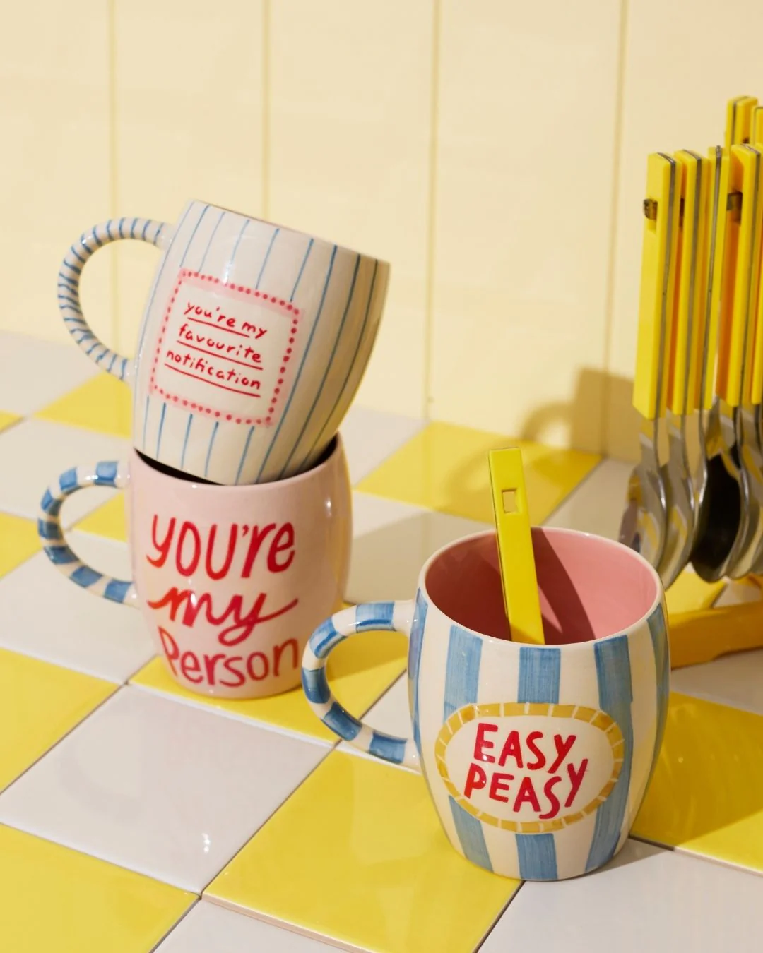 LOVE NOTES MUG EASY PEASY - Image 4