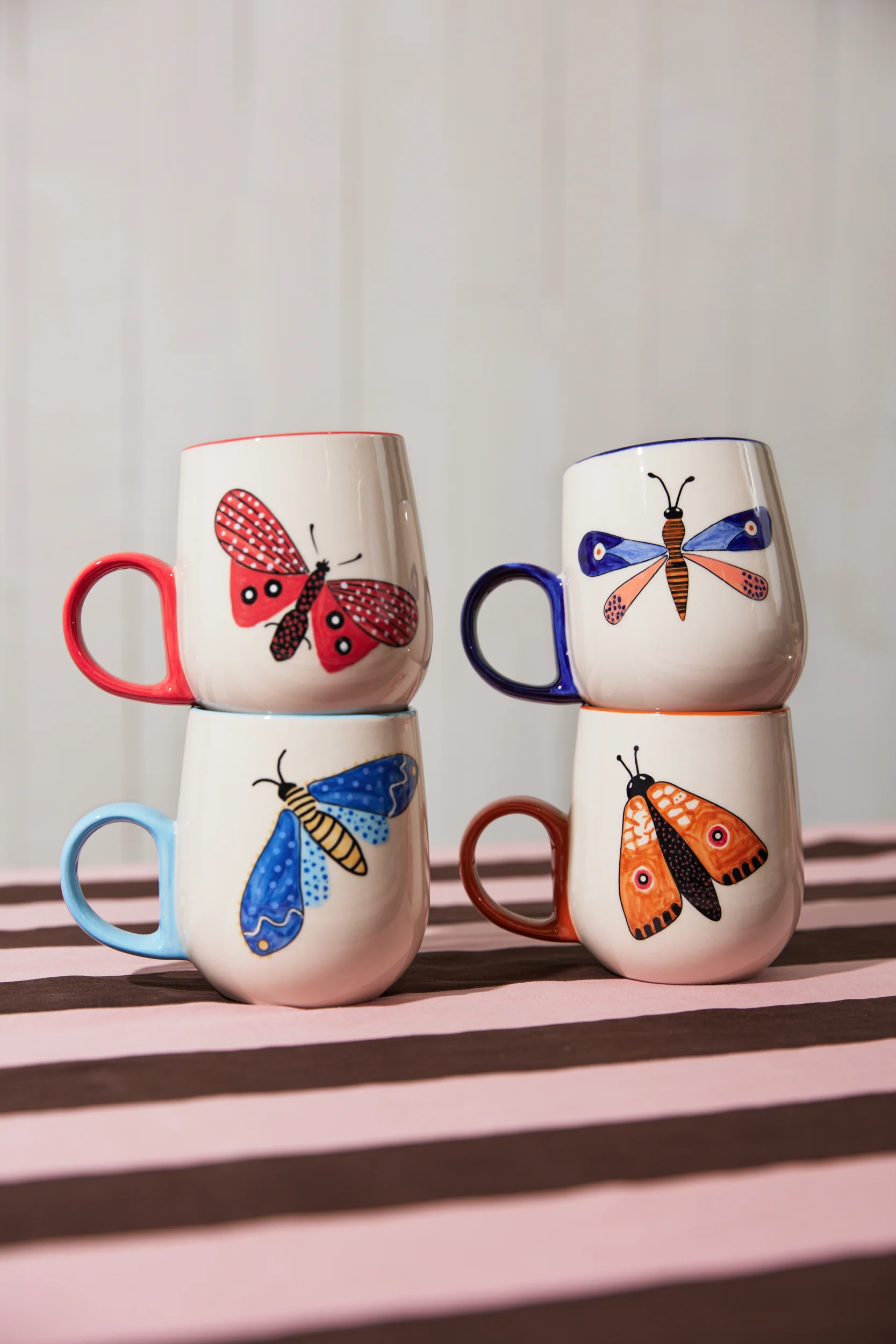 MOTH PARTY MUG BLUE - Image 2