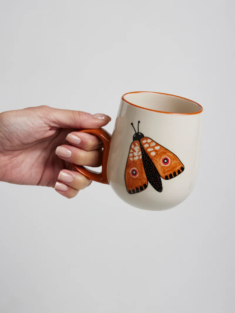 MOTH PARTY MUG ORANGE - Image 5